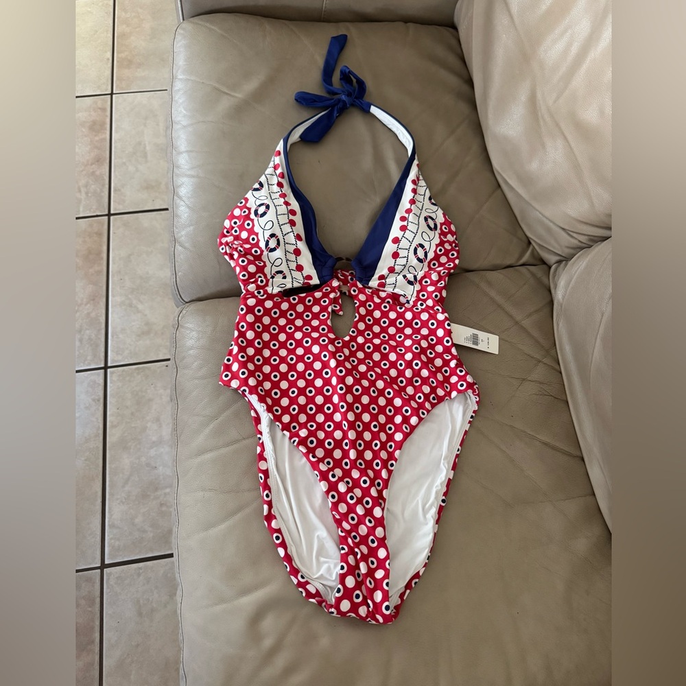 Anthropologie Celandine Everly Cutout One-Piece Swimsuit. Size L. MSRP $128 - Picture 3 of 12